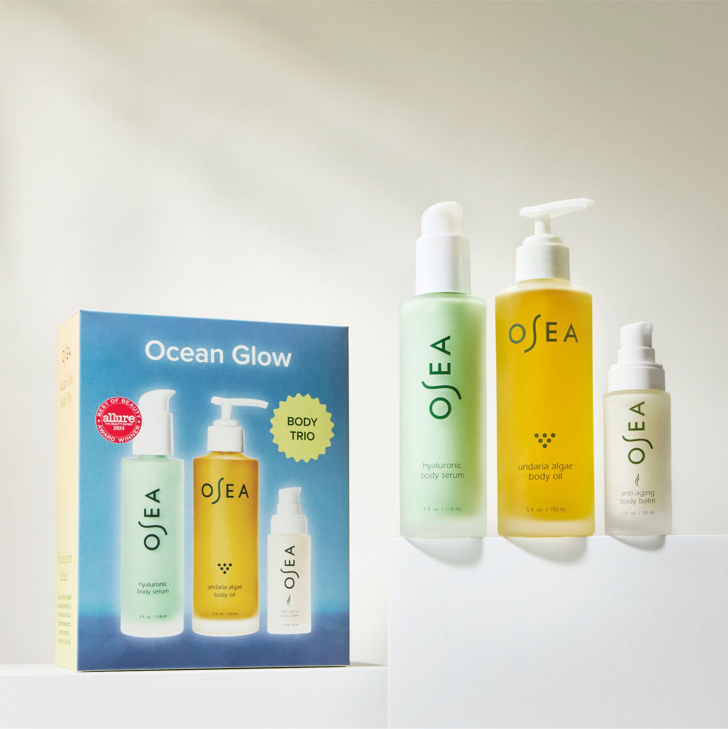 Lifestyle image of OSEA Ocean Glow Body Trio Set