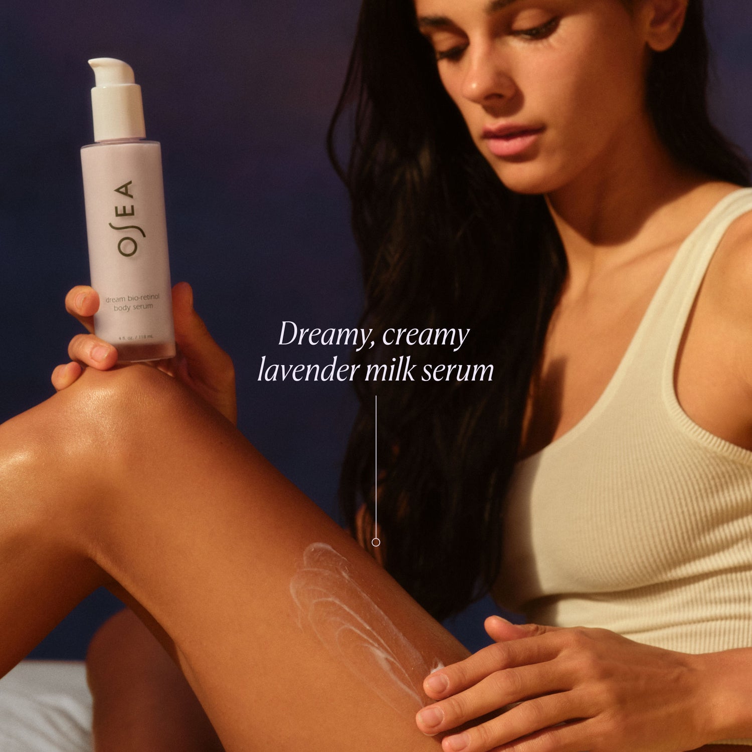 Model image of OSEA Dream Bio-Retinol Body Serum