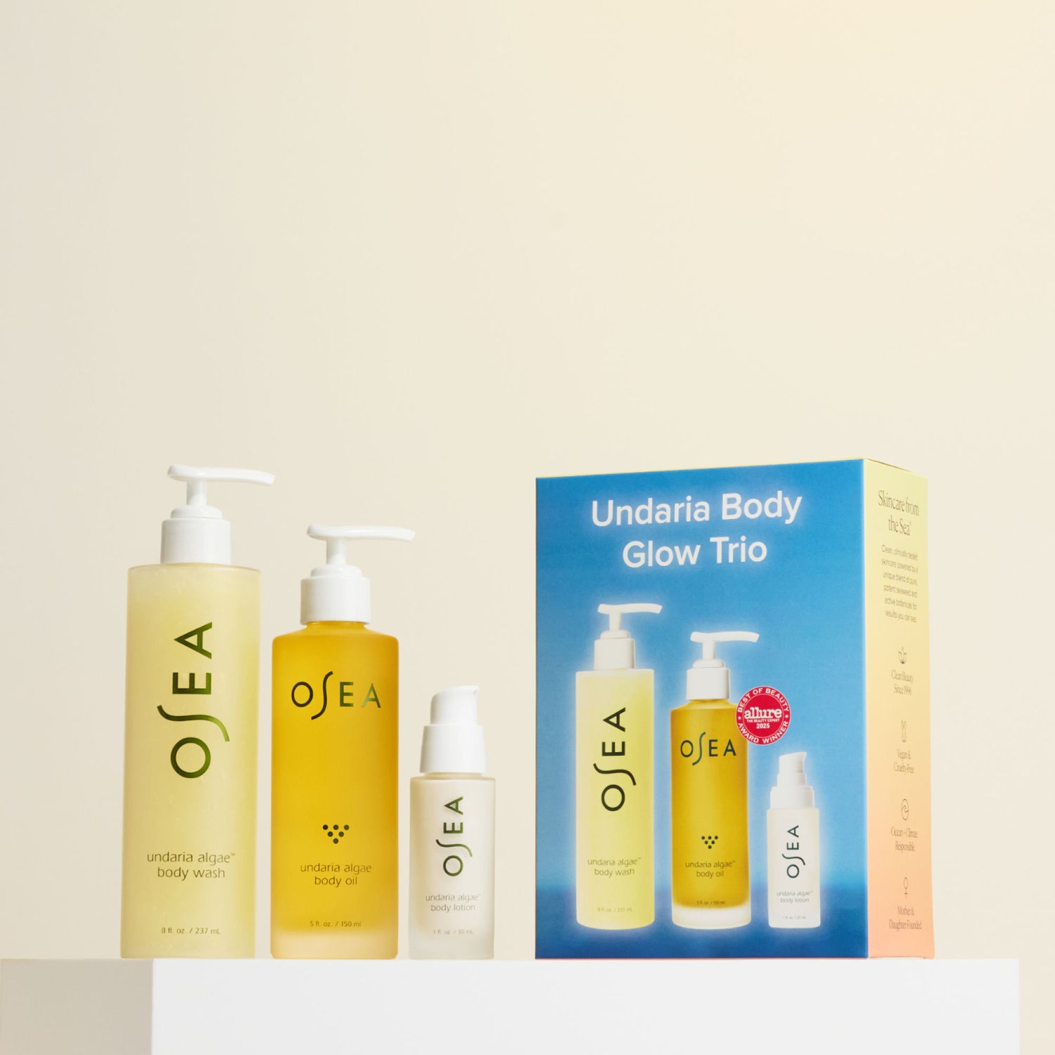 Lifestyle image of OSEA Undaria Body Glow Trio