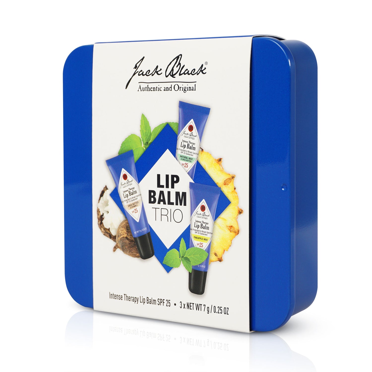 Image of the Jack Black Lip Balm Trio box