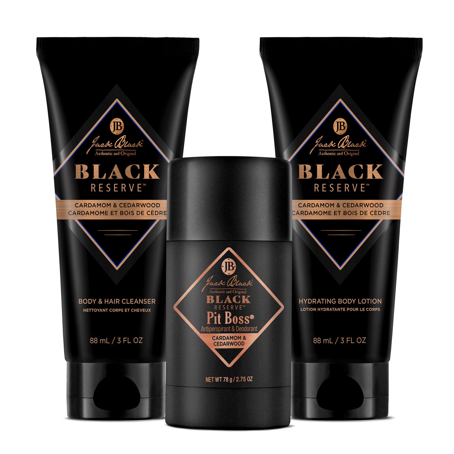 Image of an open Jack Black Black Reserve Body Collection