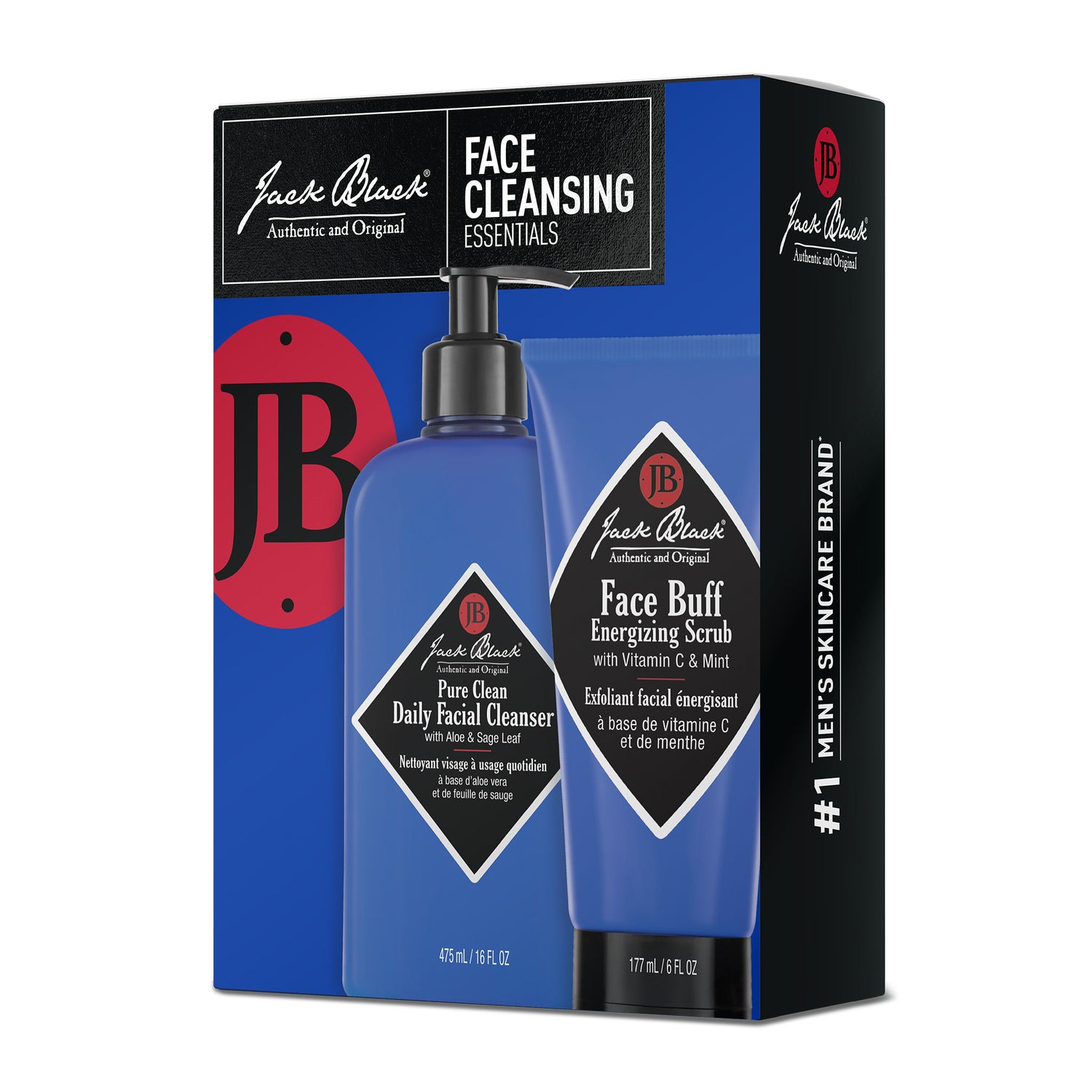 Image of the Jack Black Face Cleansing Essentials box