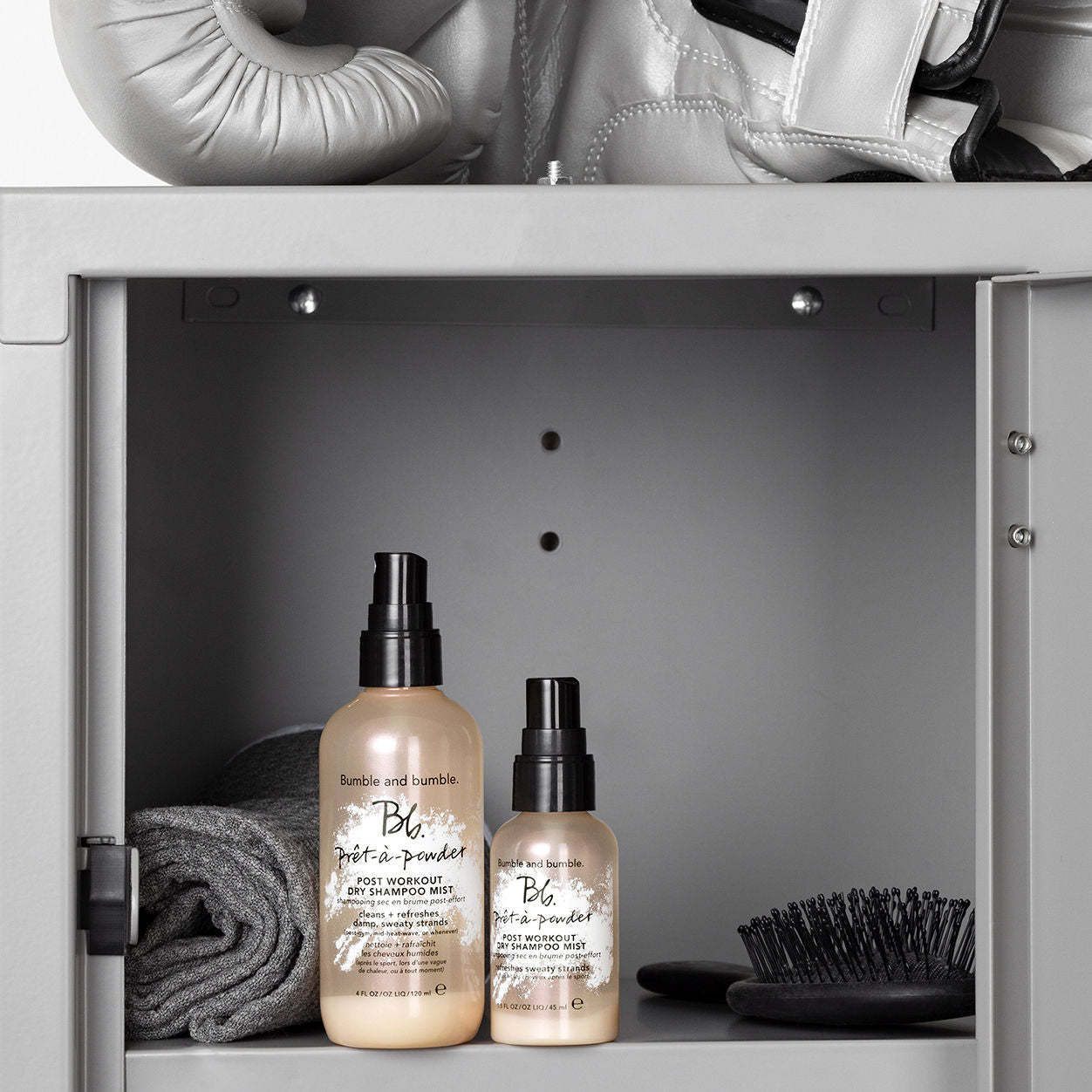 Lifestyle image of Bumble and Bumble Pret-a-Powder Post Workout Dry Shampoo Hair Mist