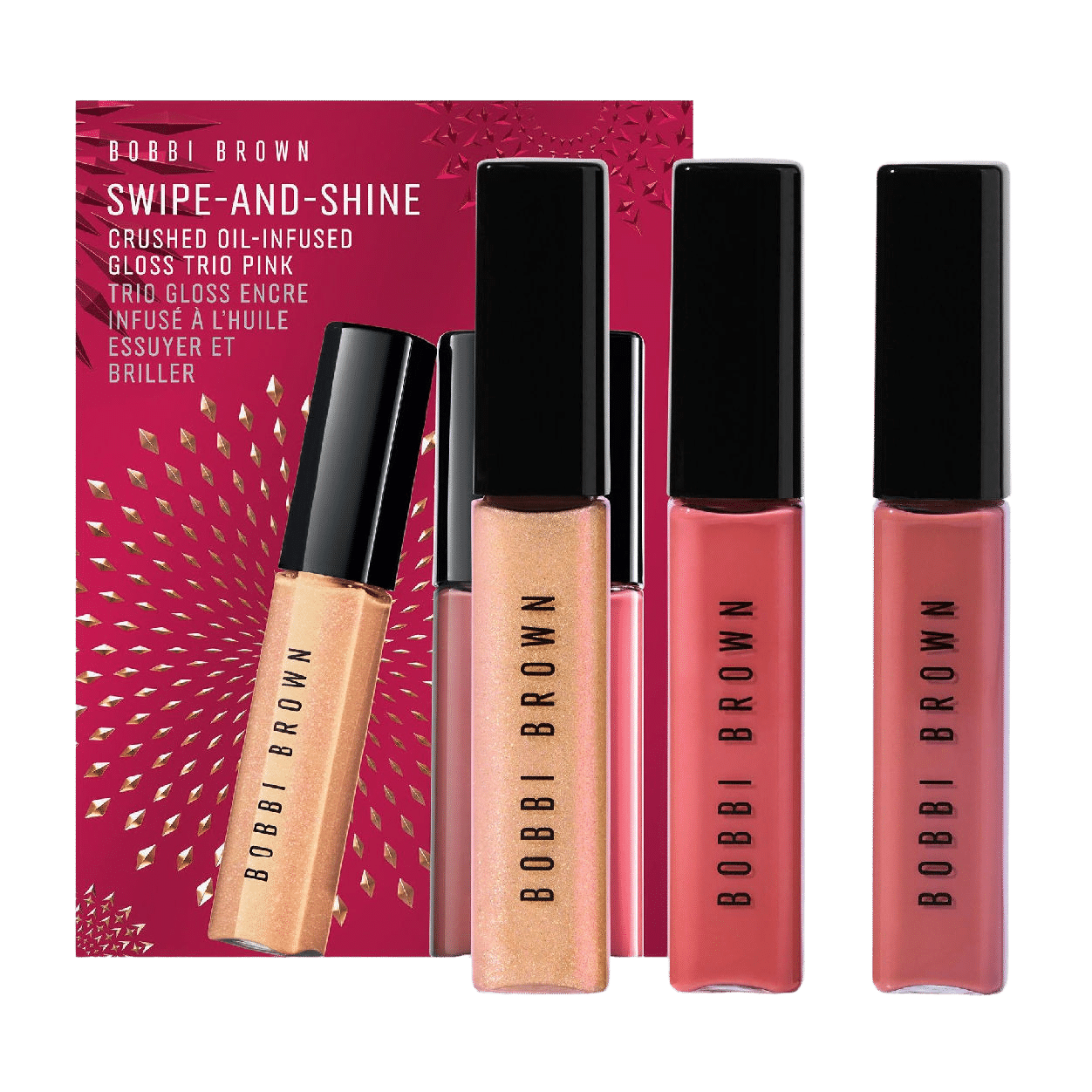 Bobbi Brown Crushed Oil-Infused Hydrating Lip Gloss Trio Set Pink (Limited Edition) main image