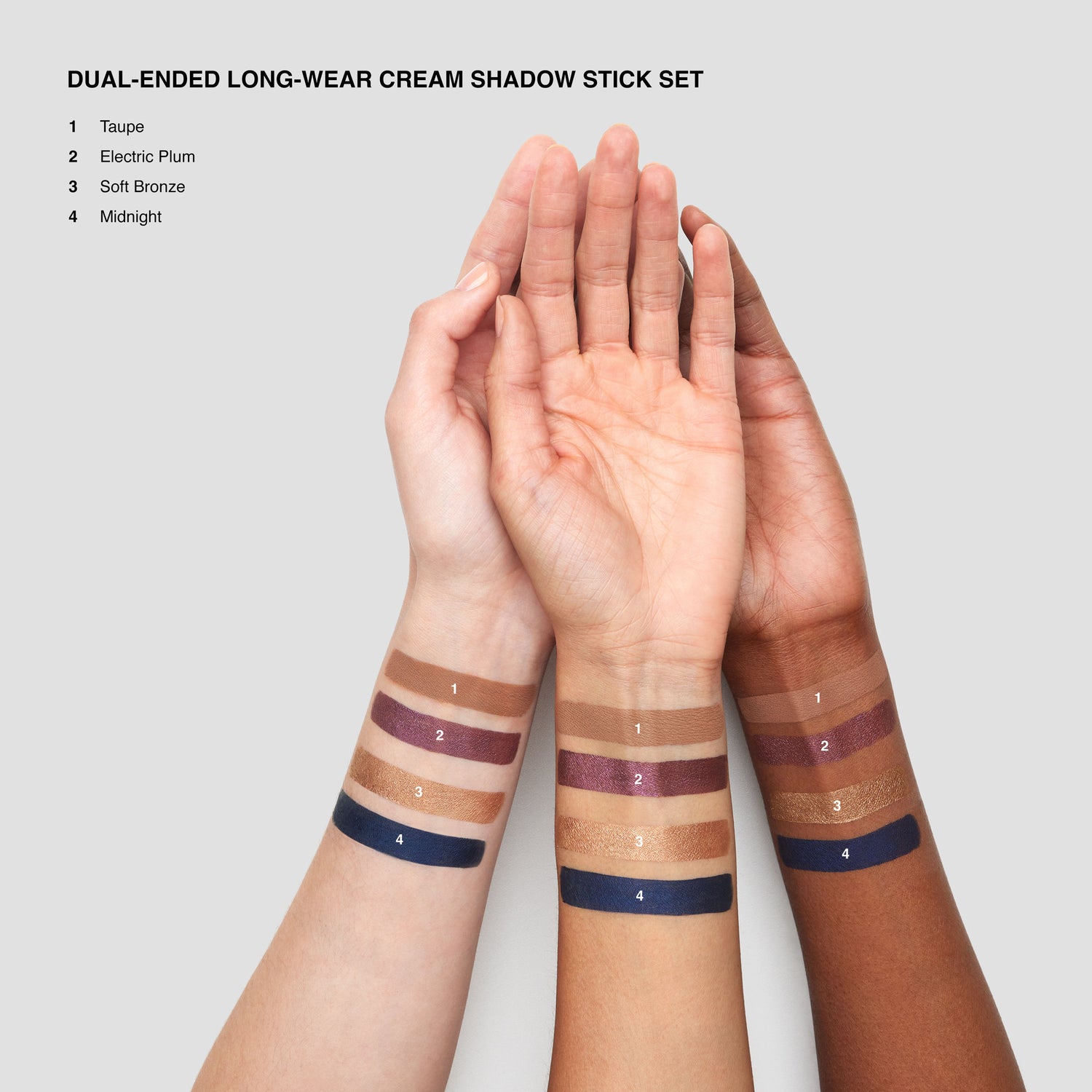 Model image of Bobbi Brown Dual-Ended Long-Wear Waterproof Cream Eyeshadow Stick Set (Limited Edition)