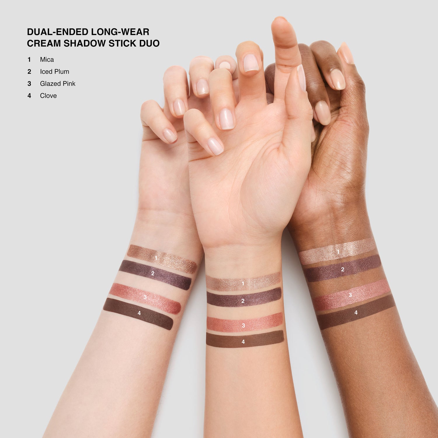 An arm swatch of Bobbi Brown Dual-Ended Long-Wear Cream Eyeshadow Stick Gift Set (Limited Edition)