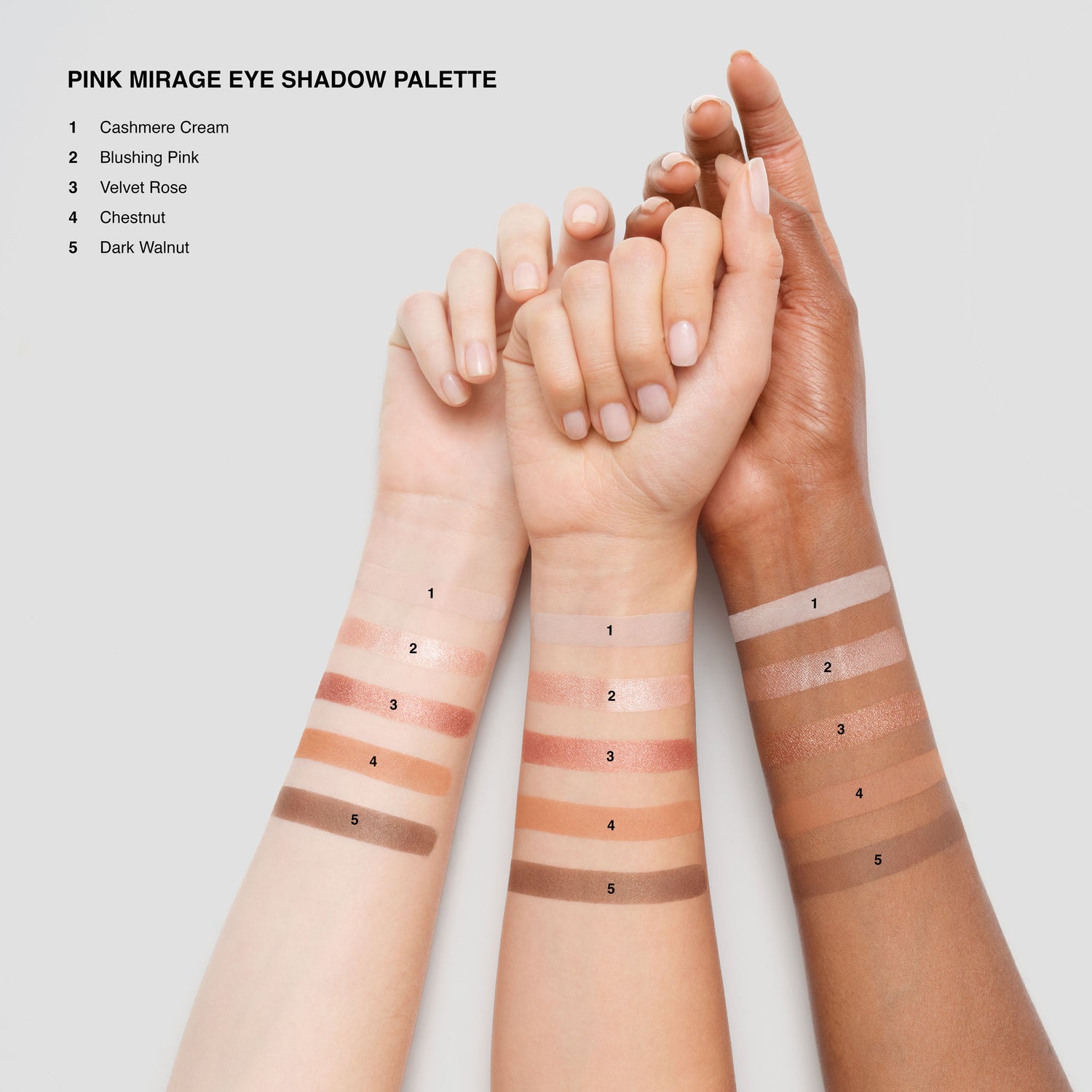 An arm swatch of Bobbi Brown Pink Mirage Eyeshadow Palette (Limited Edition)