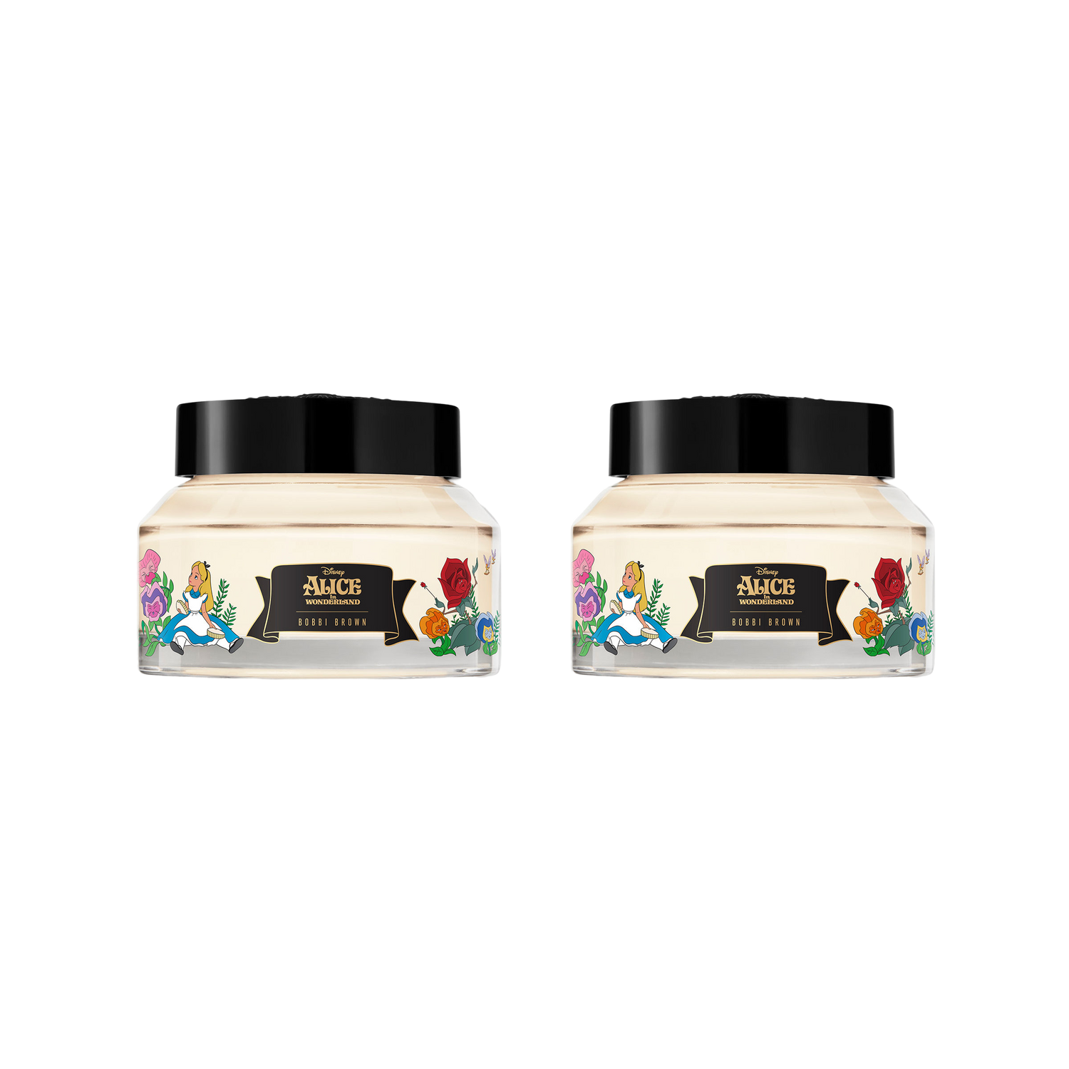 Image of an open Bobbi Brown Alice in Wonderland Vitamin Enriched Face Base Duo Gift Set (Limited Edition)