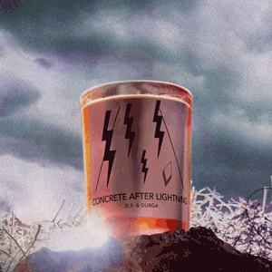 Lifestyle image of D.S. & Durga Concrete After Lightning Candle