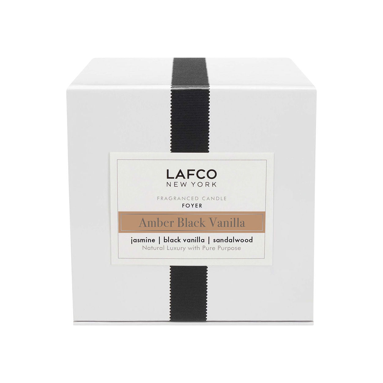 Image of the Lafco Amber Black Vanilla Signature Candle box