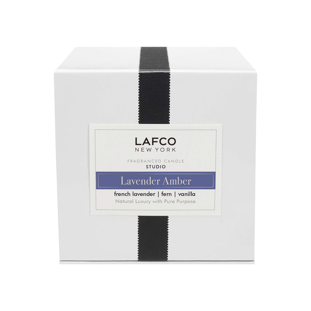 Image of the Lafco Lavender Amber Signature Candle box