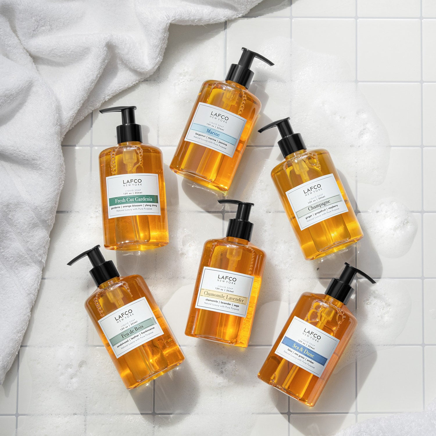 Lifestyle image of Lafco Chamomile Lavender Liquid Soap