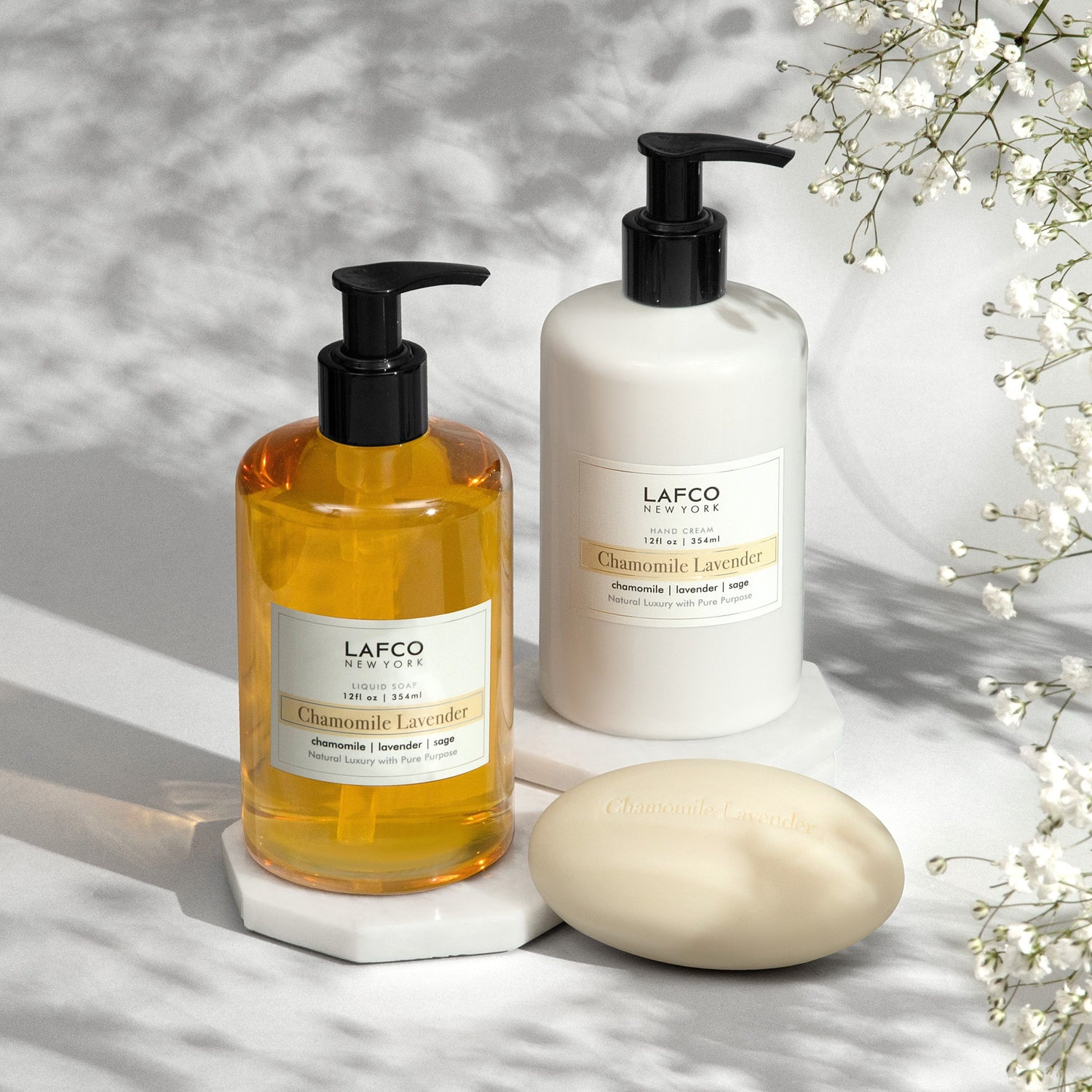 Lifestyle image of Lafco Chamomile Lavender Liquid Soap