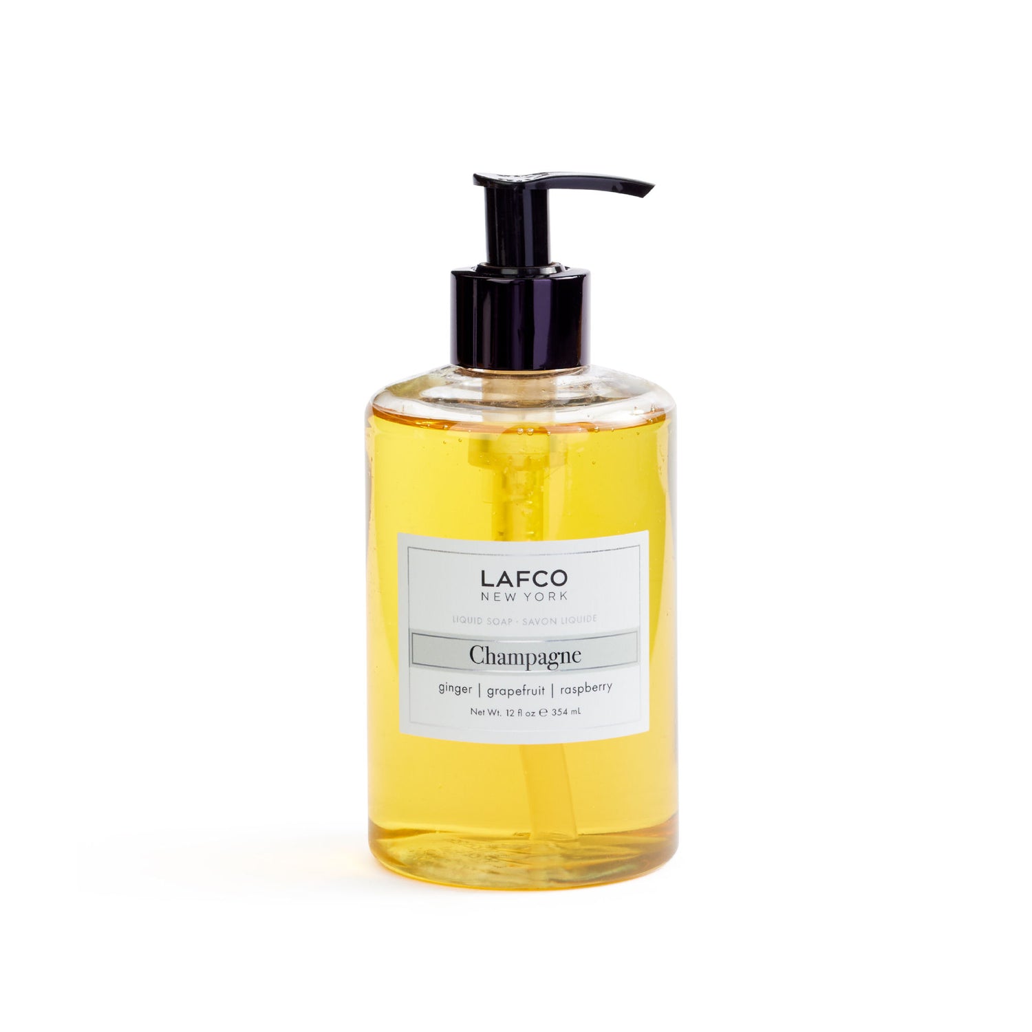 Image of an open Lafco Champagne Liquid Soap
