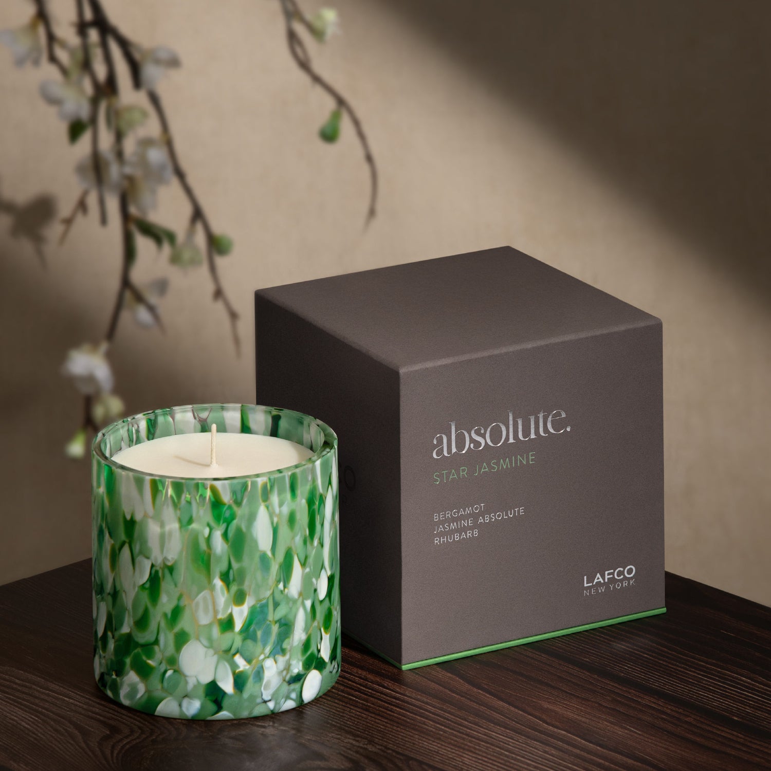 Lifestyle image of Lafco Star Jasmine Absolute Candle