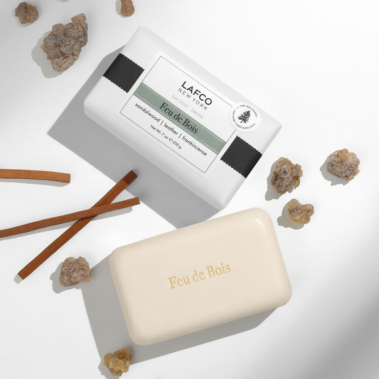 Lifestyle image of Lafco Feu de Bois Bar Soap