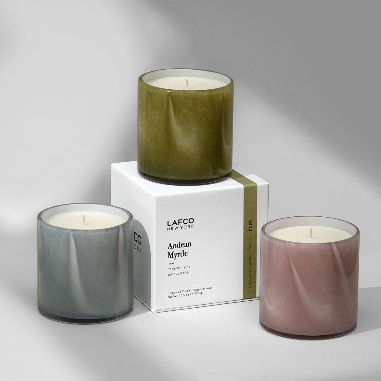 Lifestyle image of Lafco Andean Myrtle Signature Candle