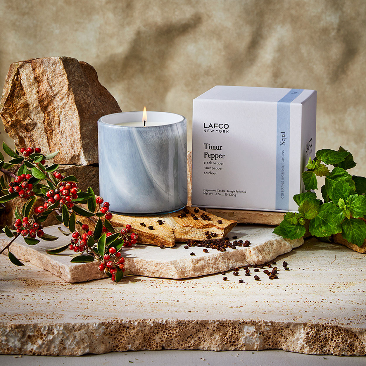 Lifestyle image of Lafco Timur Pepper Signature Candle