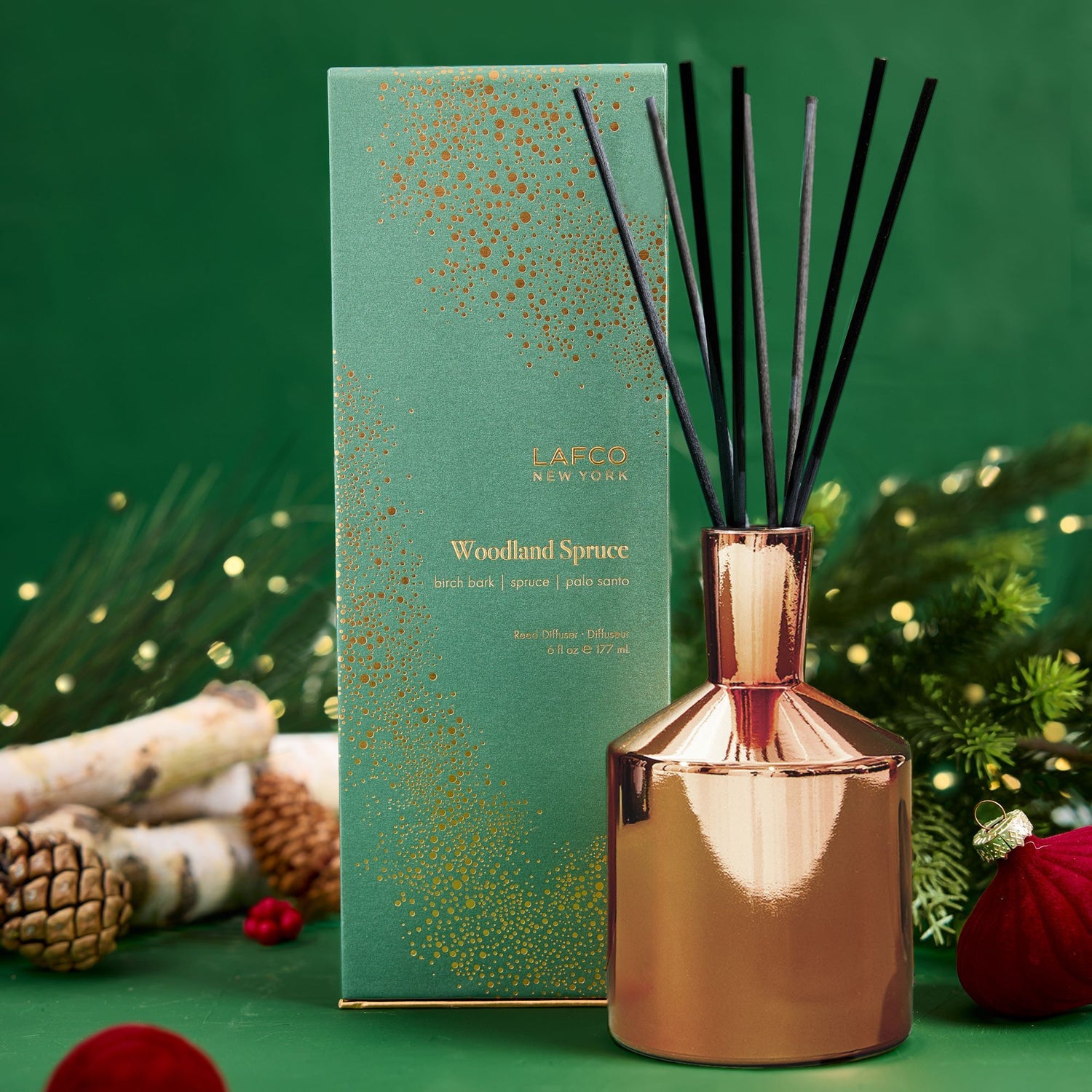 Lifestyle image of Lafco Woodland Spruce Classic Diffuser (Limited Edition)