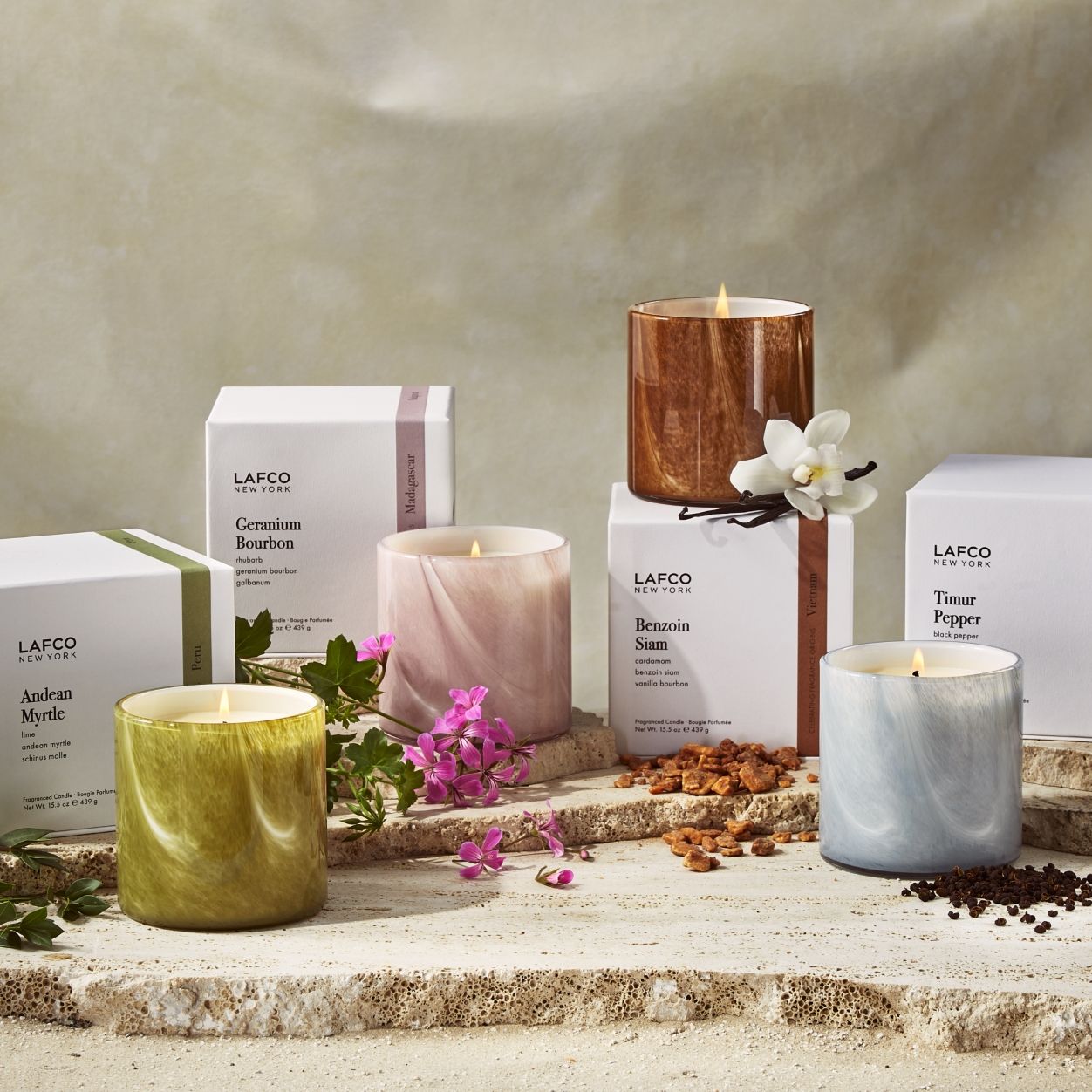 Lifestyle image of Lafco Benzoin Siam Signature Candle