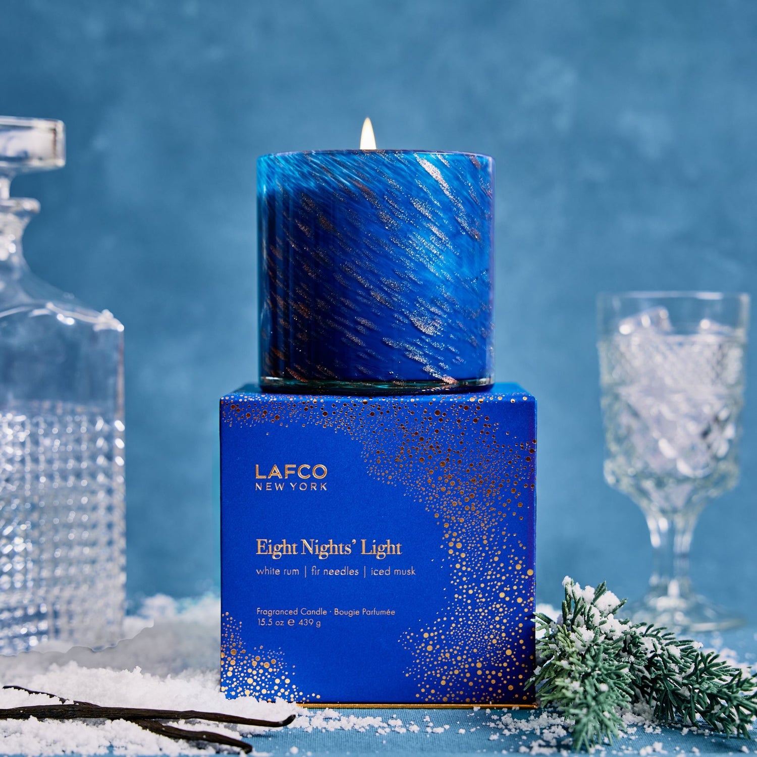 Lifestyle image of Lafco Eight Nights' Light Signature Candle (Limited Edition)