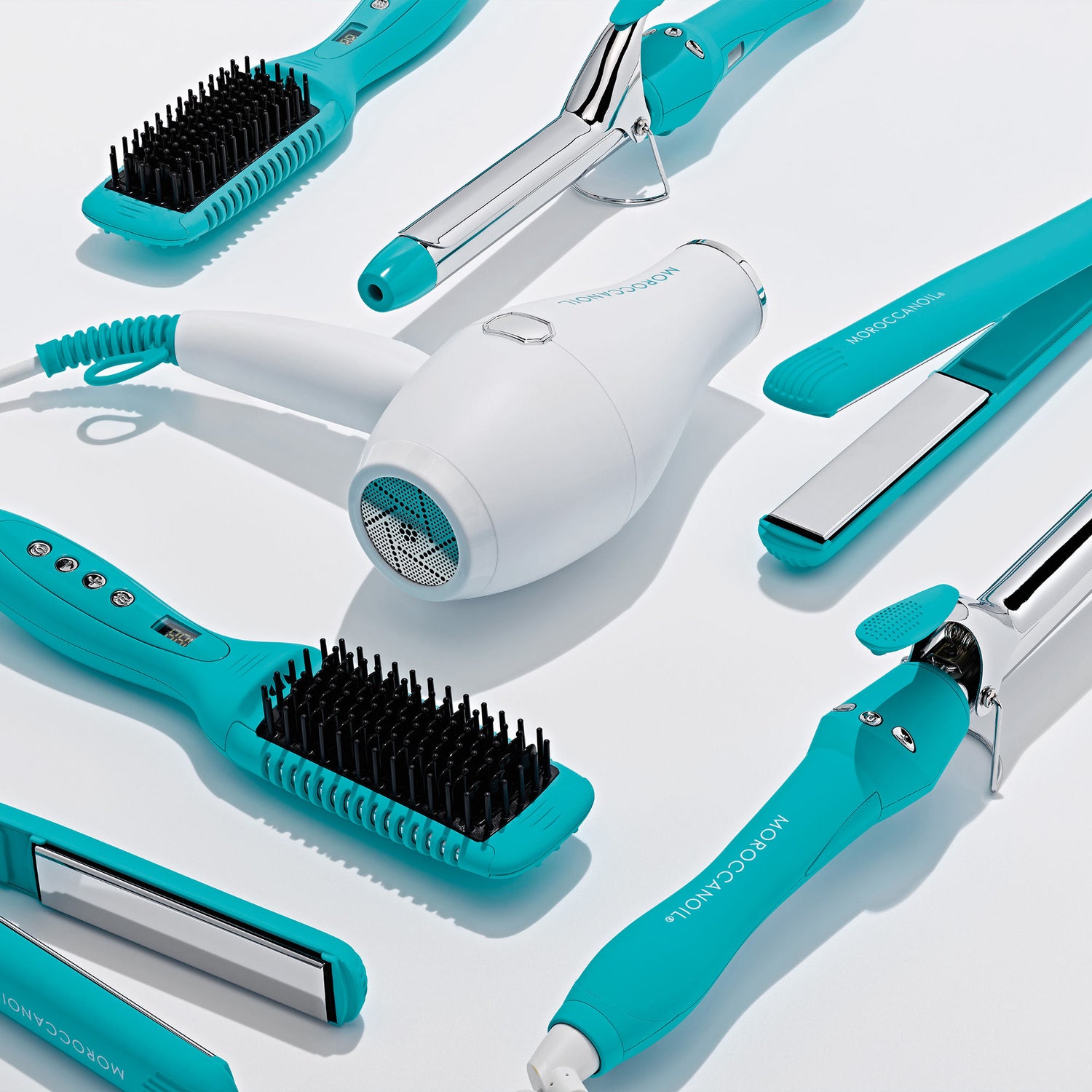 Lifestyle image of Moroccanoil Perfectly Polished Titanium Flat Iron