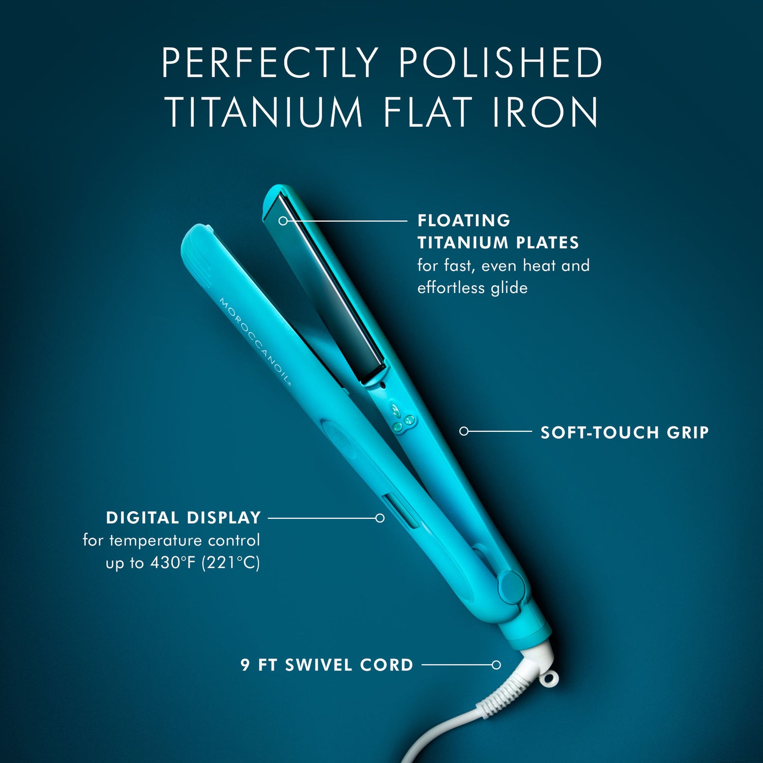 Information related to Moroccanoil Perfectly Polished Titanium Flat Iron