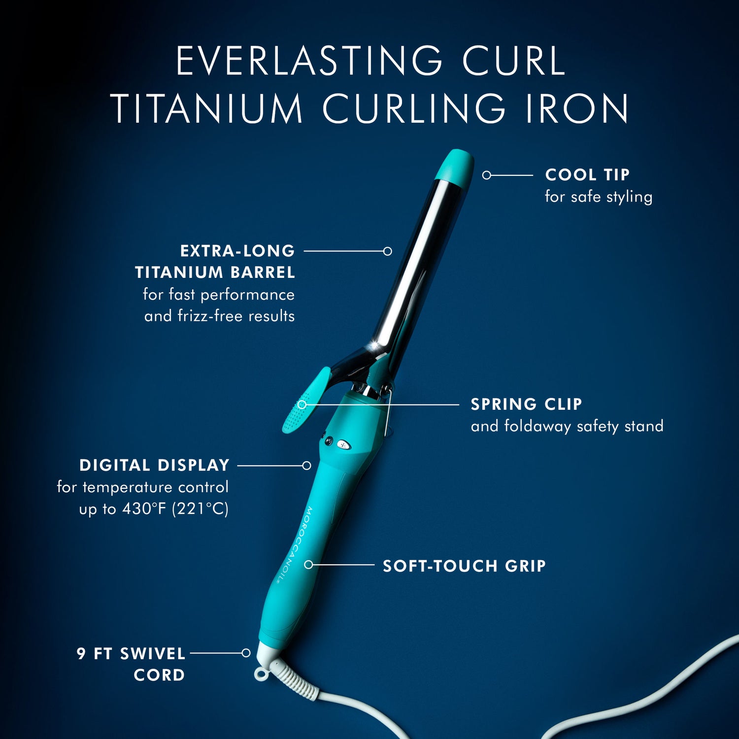 Information related to Moroccanoil Everlasting Curl Titanium Curling Iron