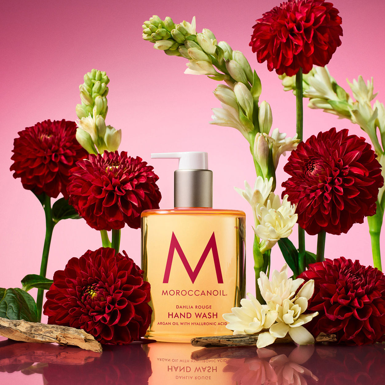 Lifestyle image of Moroccanoil Dahlia Rouge Hand Wash