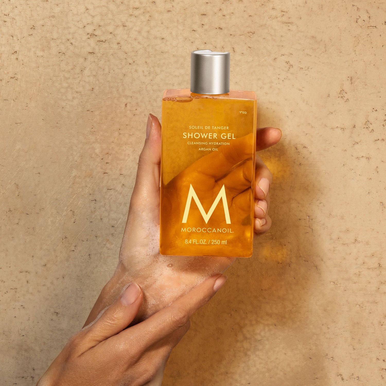 Lifestyle image of Moroccanoil Shower Gel Soleil de Tanger