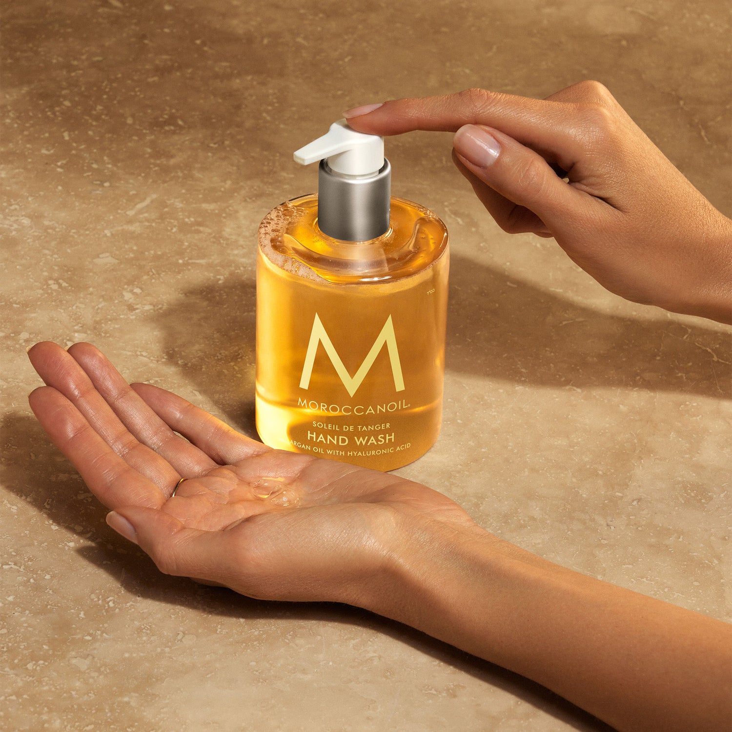 Lifestyle image of Moroccanoil Hand Wash Soleil de Tanger
