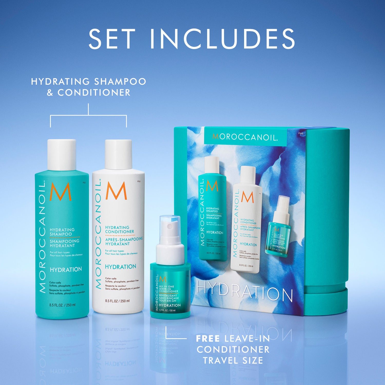 Lifestyle image of Moroccanoil Hydration Set