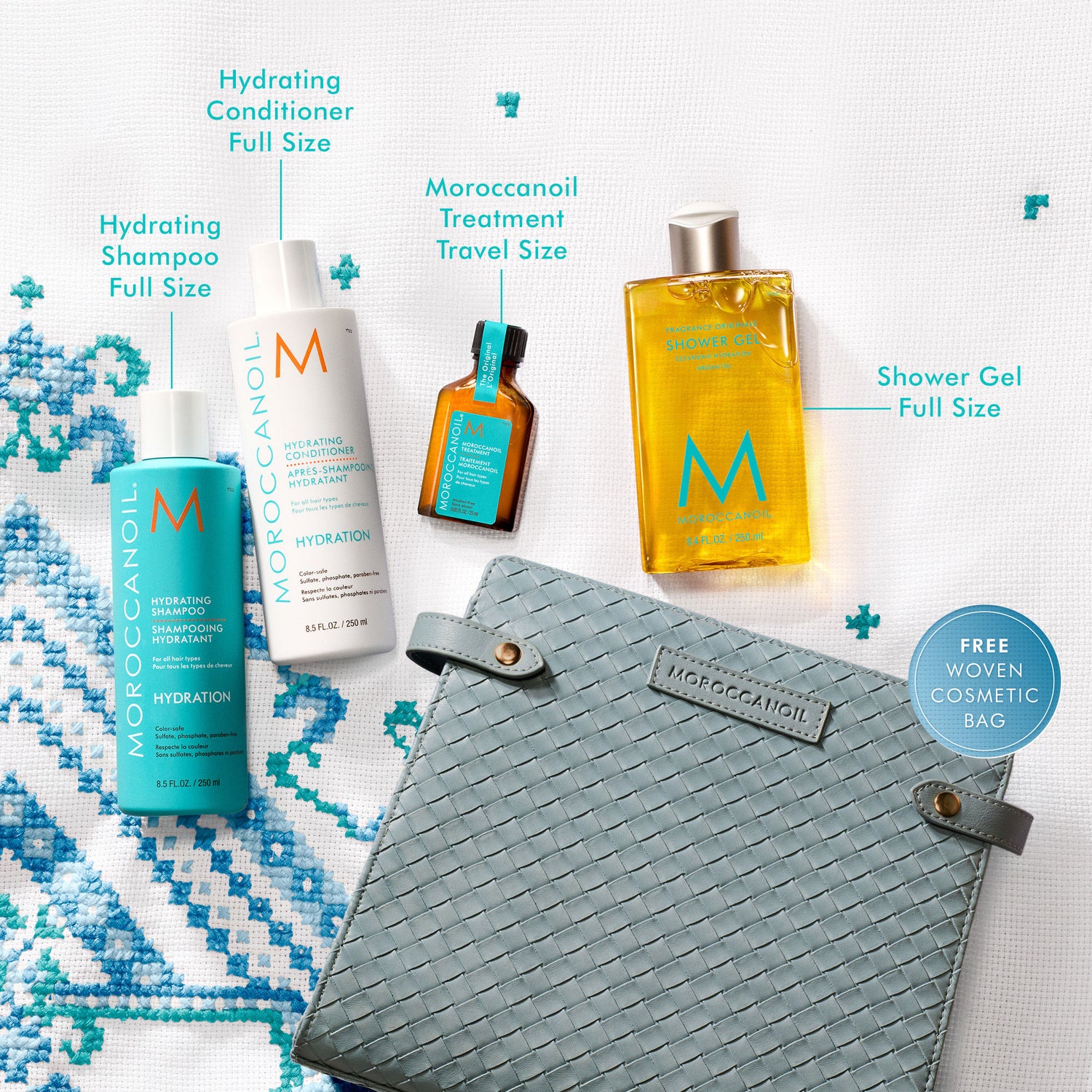 Lifestyle image of Moroccanoil Holiday Hydration Hair Set (Limited Edition)