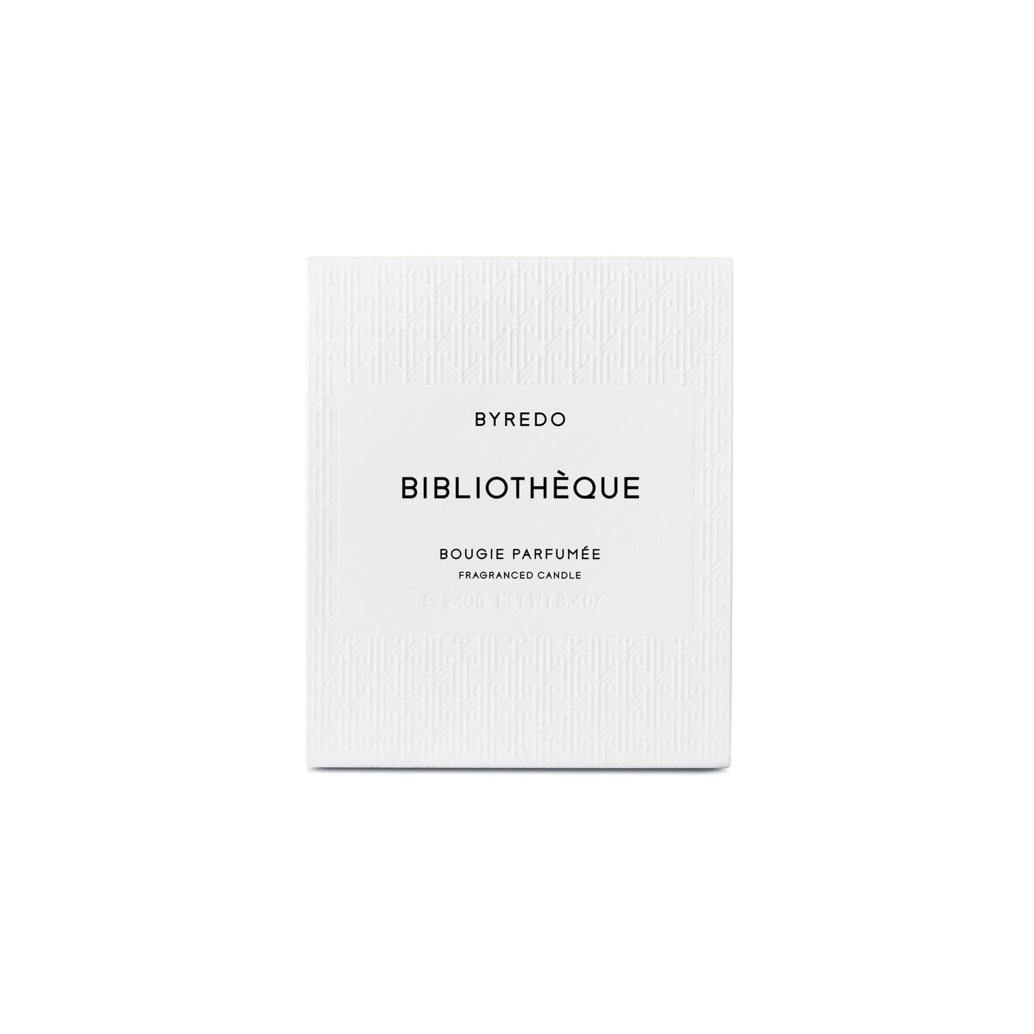 Image of the Byredo Bibliotheque Candle box