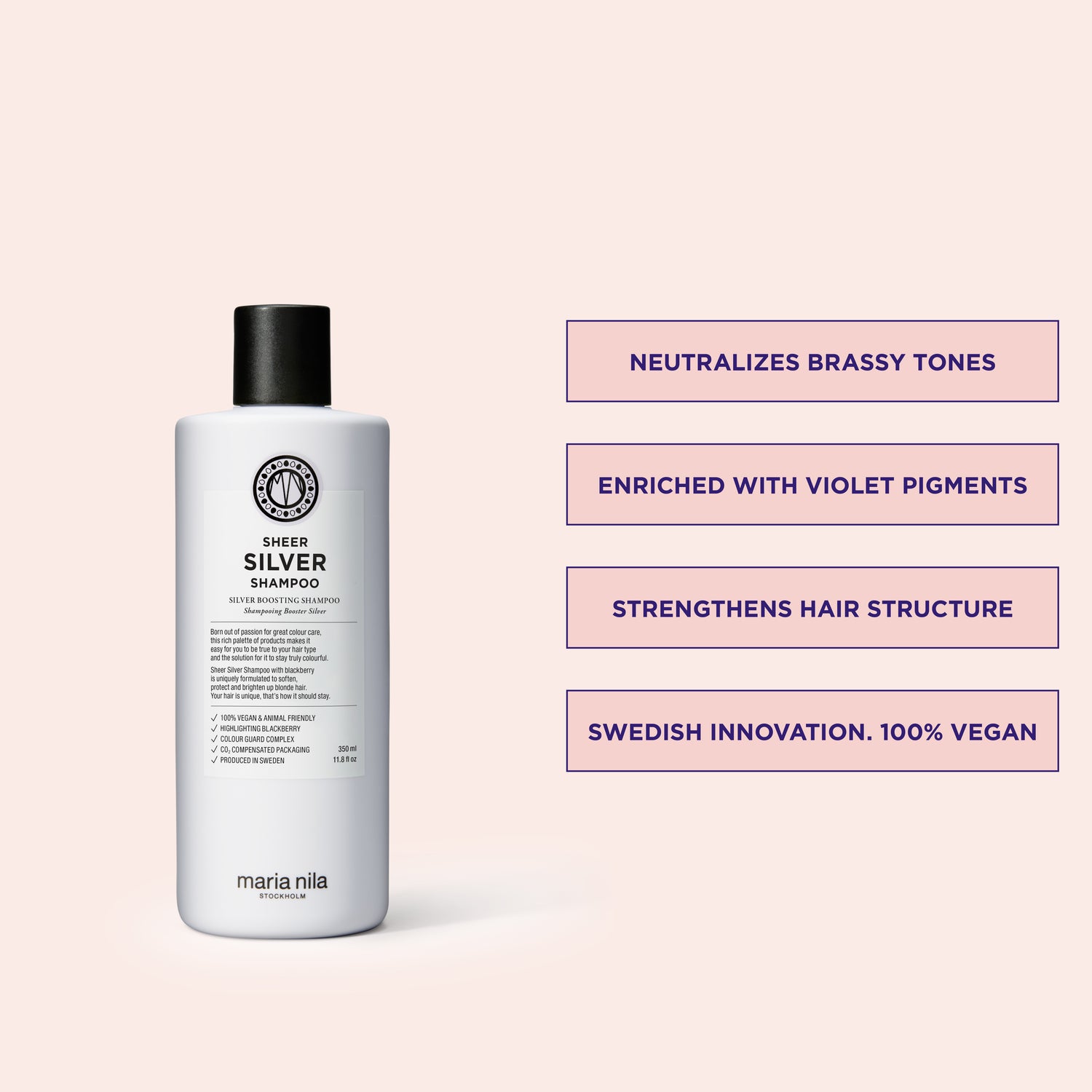 Information related to Maria Nila Sheer Silver Shampoo