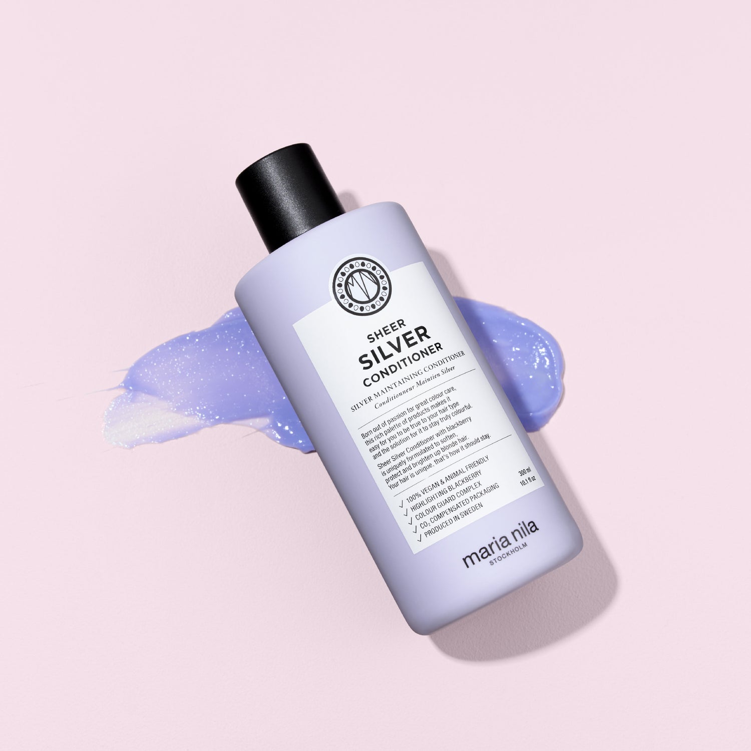 Image of an open Maria Nila Sheer Silver Conditioner