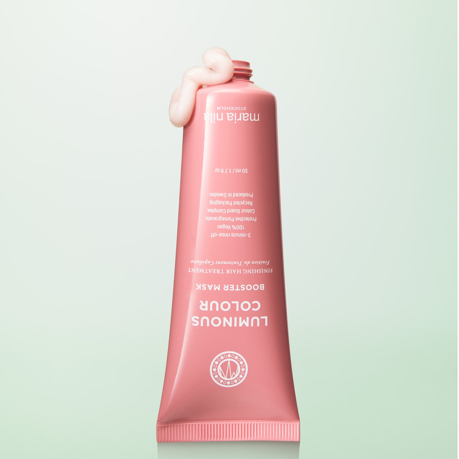 Image of an open Maria Nila Luminous Colour Booster Masque