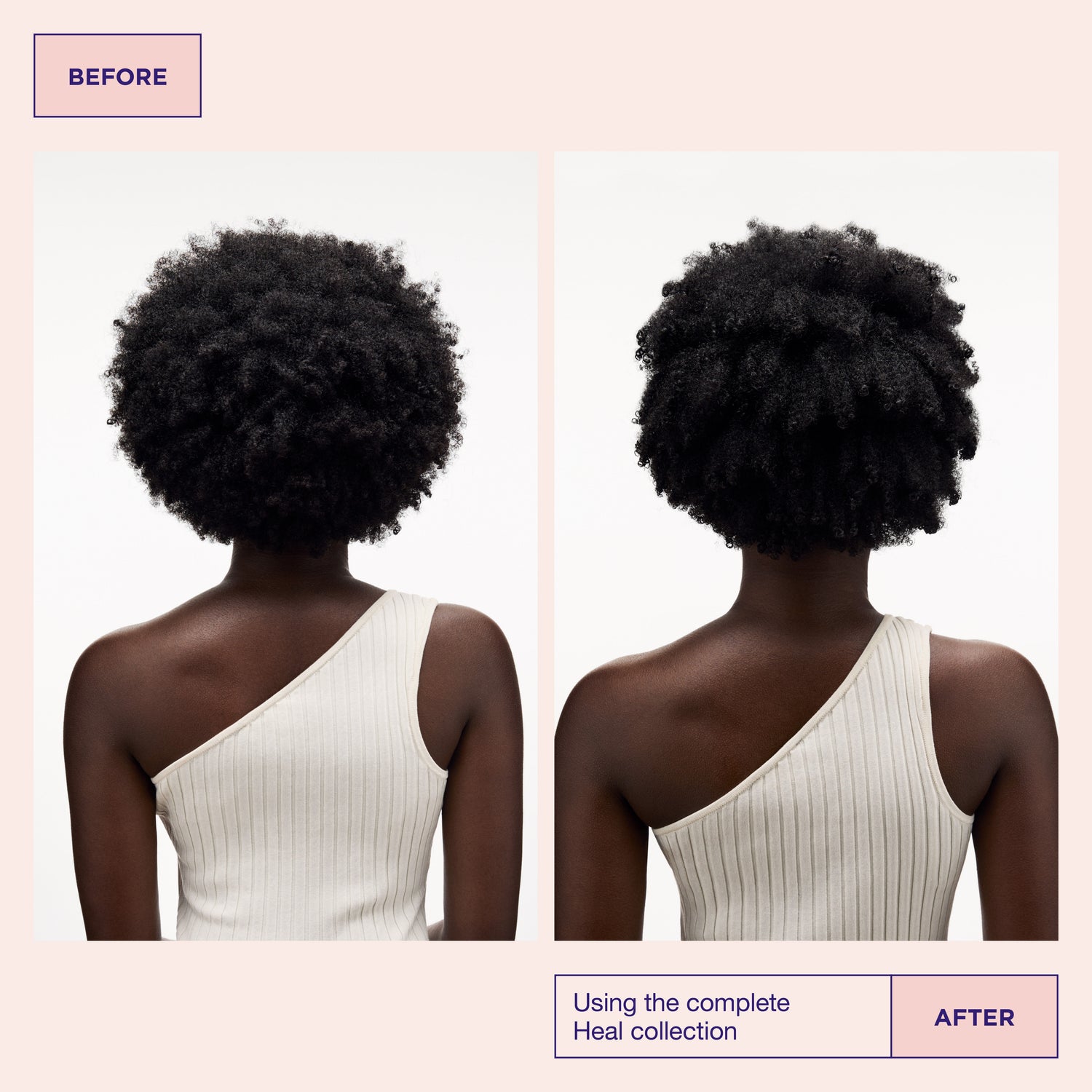 Before and after results of using Maria Nila Head & Hair Heal Beauty Box (Limited Edition)