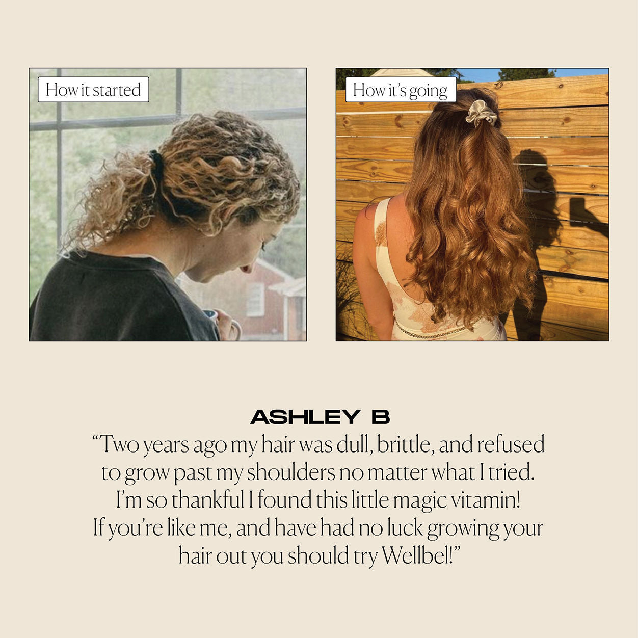 Before and after results of using Wellbel Women