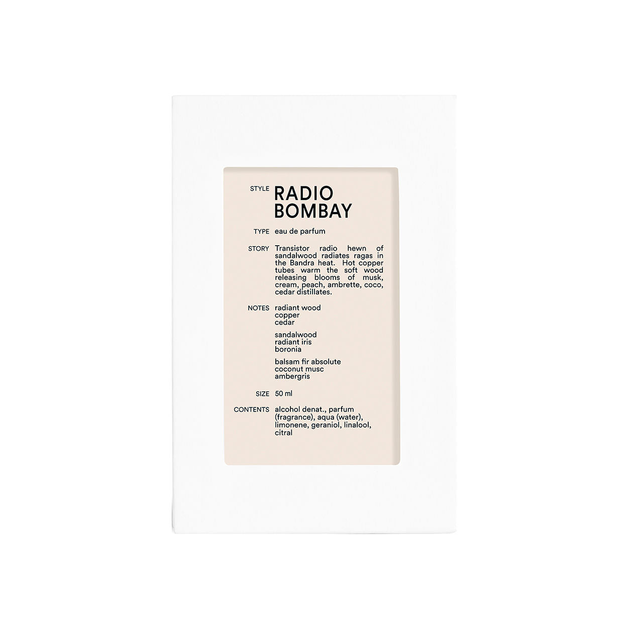 Image of the D.S. & Durga Radio Bombay Eau de Parfum box