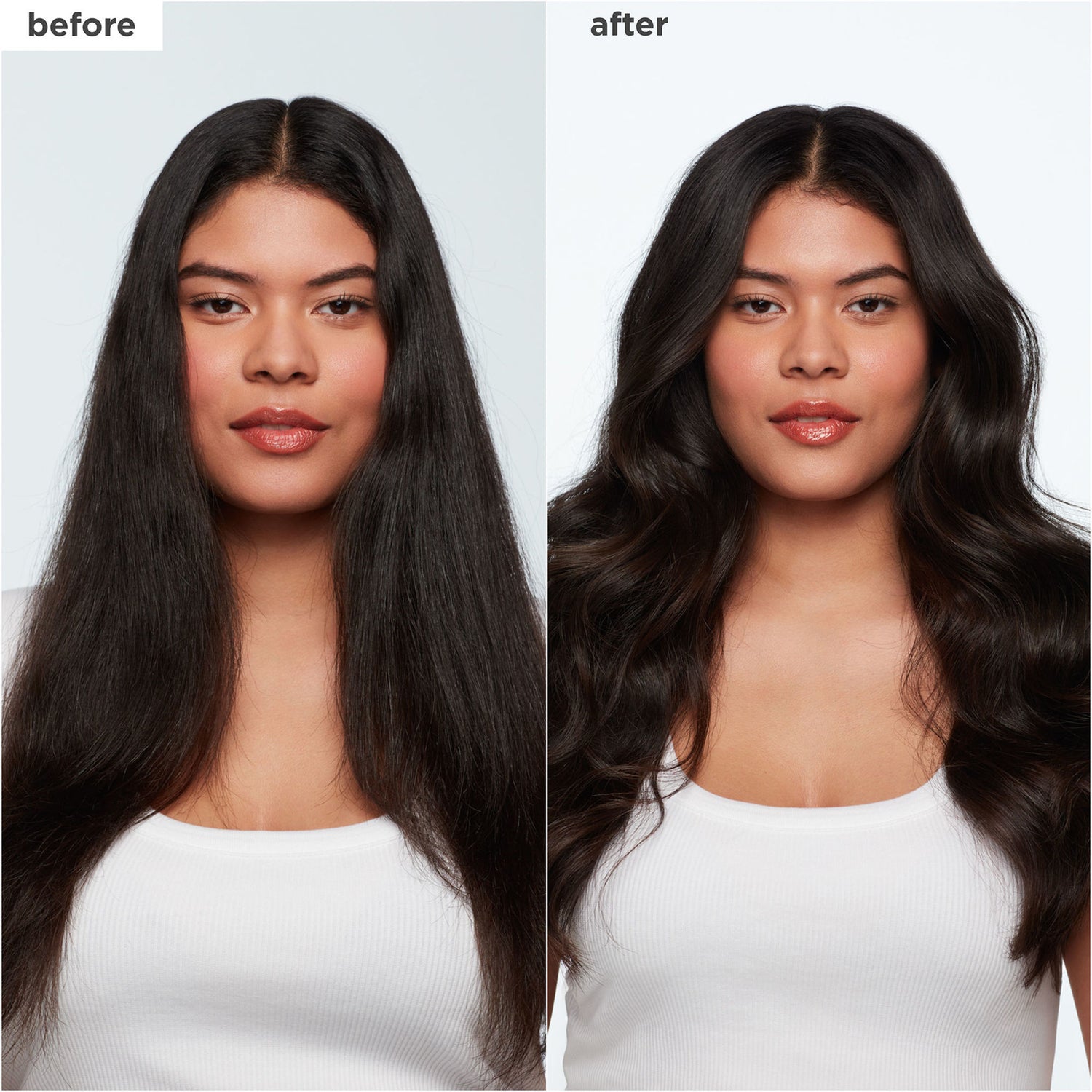 Briogeo Yuzu + Plum Oil Full Miracle Styling Foam before and after image 3 .