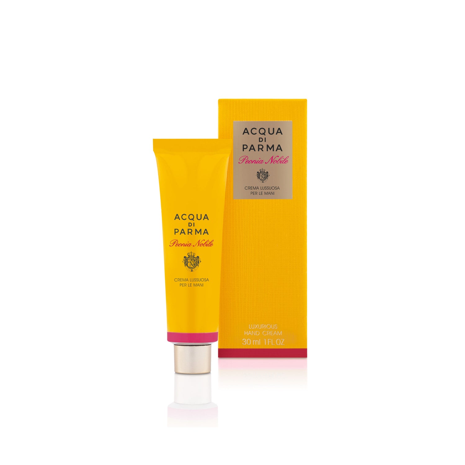 Image of the Acqua di Parma Peonia Nobile Luxurious Hand Cream box