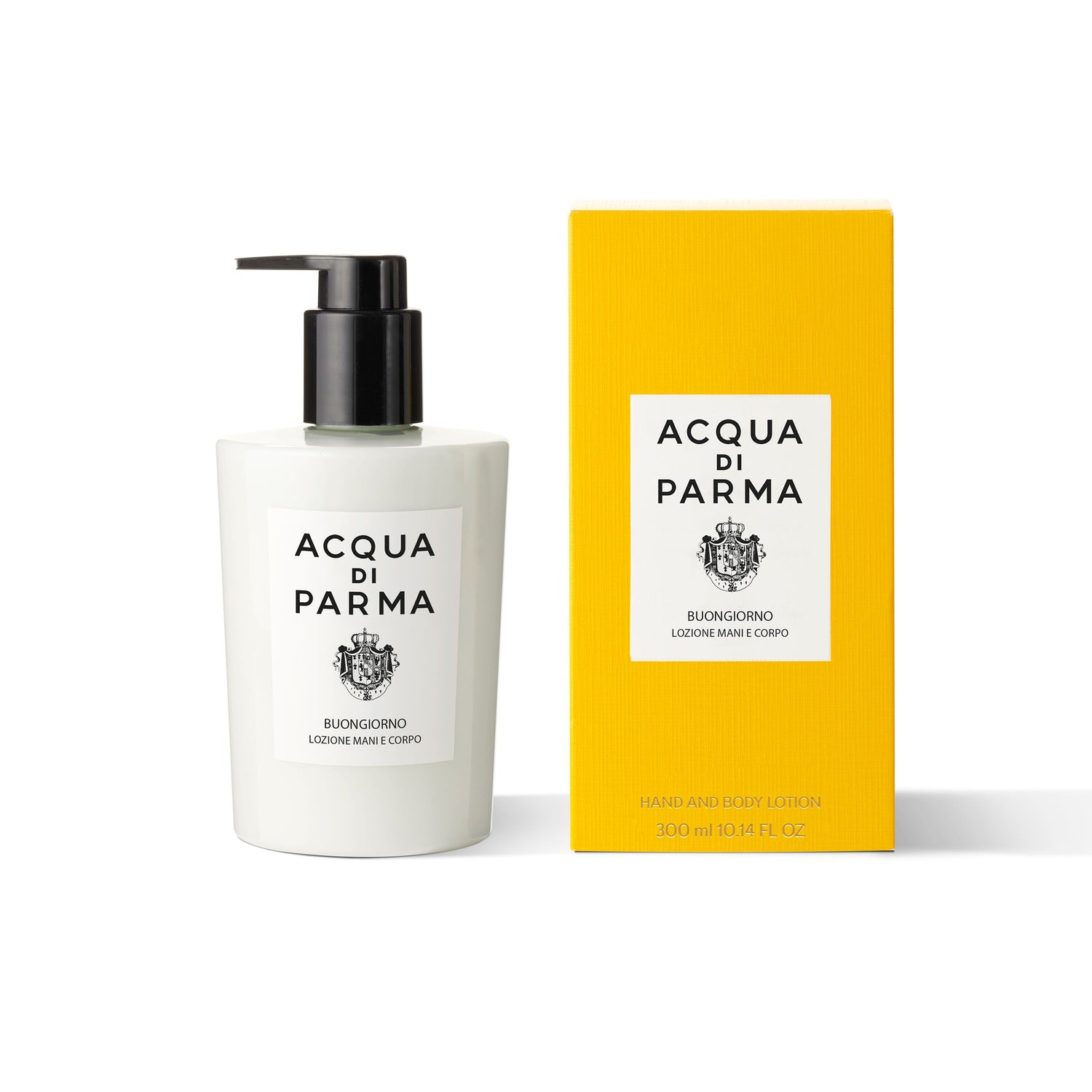 Image of the Acqua di Parma Buongiorno Hand and Body Lotion box