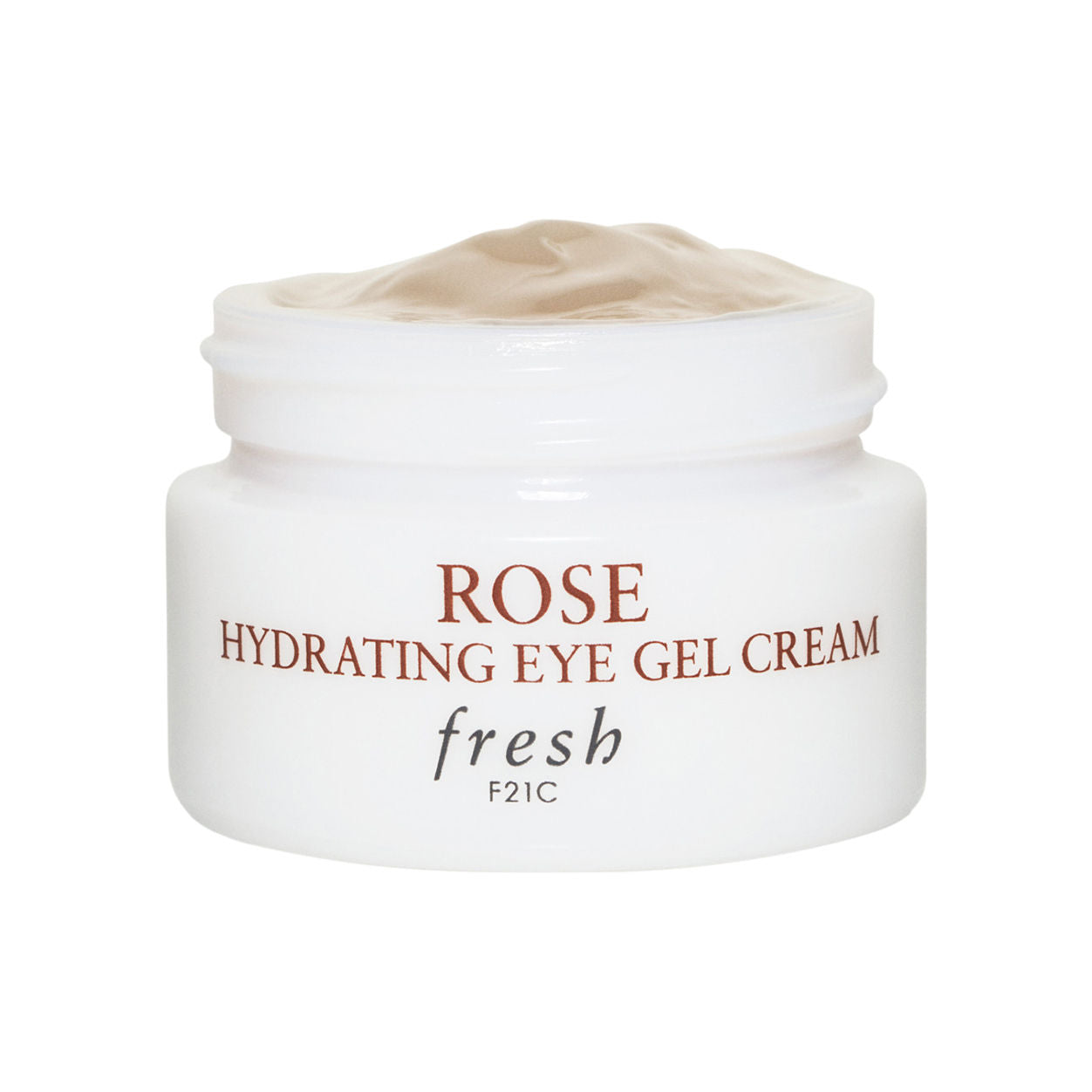 Image of an open Fresh Rose Hydrating Eye Gel Cream