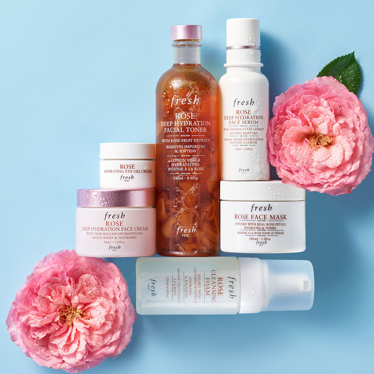 Lifestyle image of Fresh Rose Hydrating Eye Gel Cream