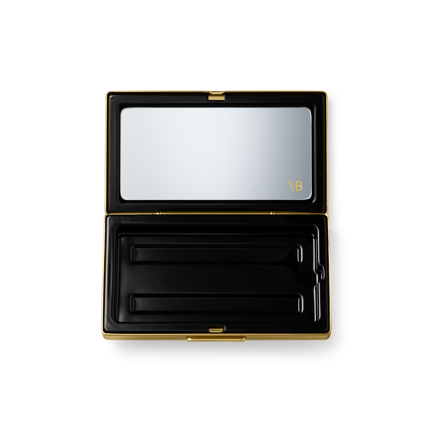 Image of an open Victoria Beckham Beauty Eye Wardrobe Compact