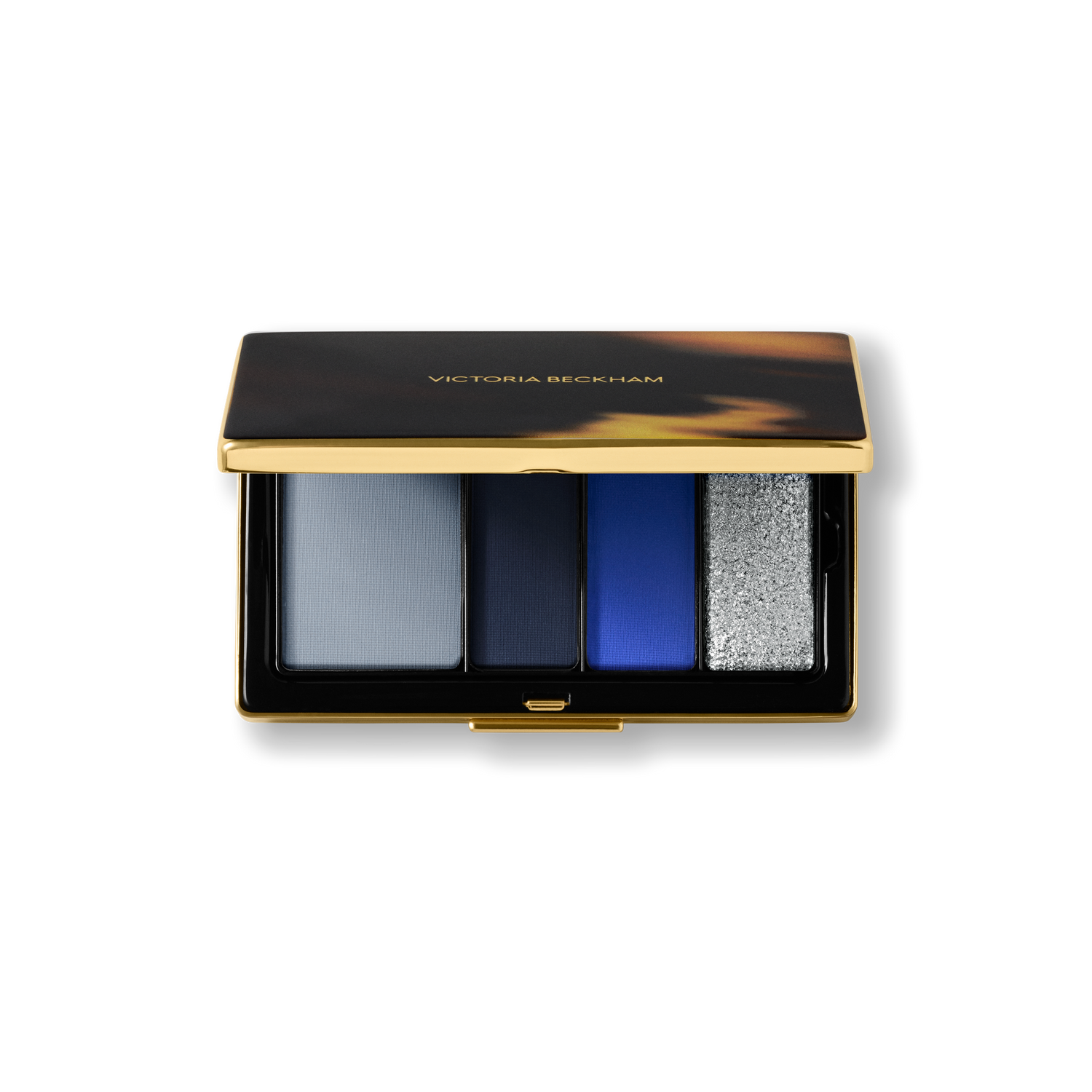 Image of an open Victoria Beckham Beauty Eye Wardrobe Compact