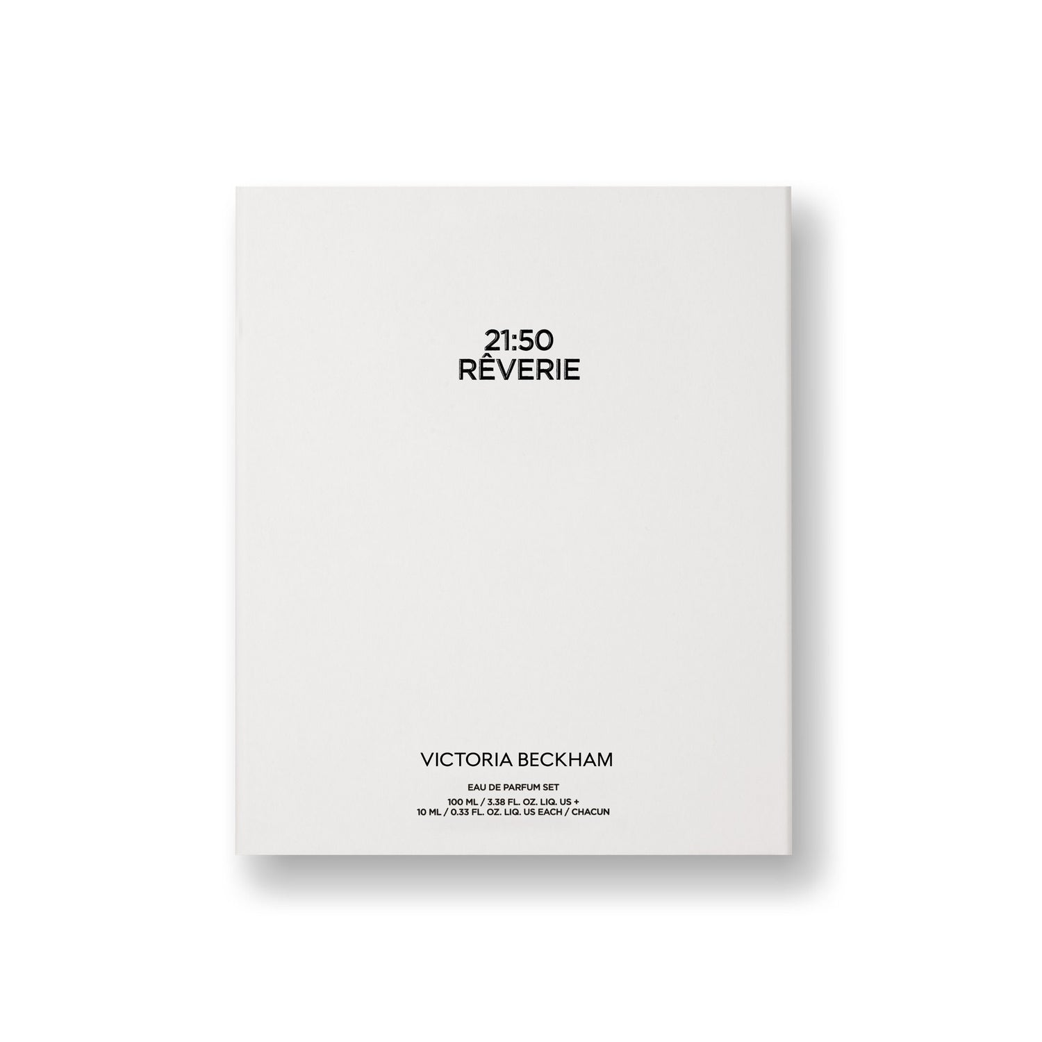 Image of the Victoria Beckham Beauty Signature Scent Duo 21:50 Reverie box