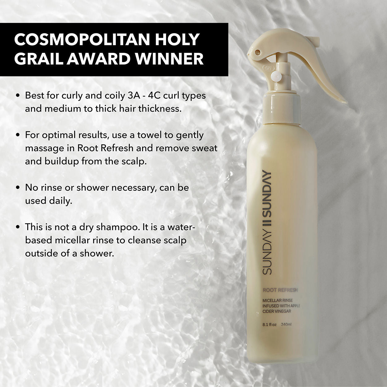 Information related to Sunday II Sunday Root Refresh Micellar Rinse