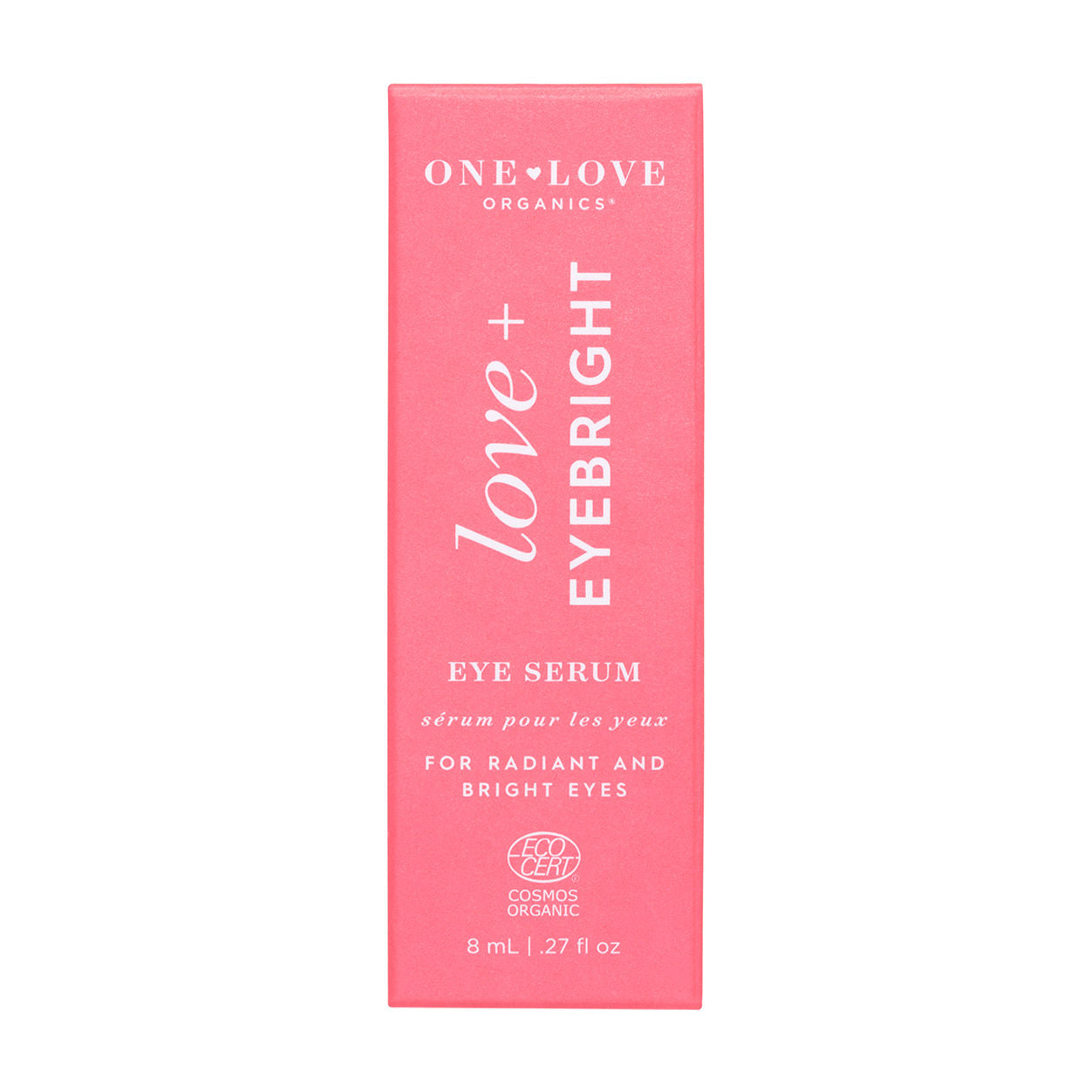 Image of the One Love Organics Love + Eyebright Eye Serum box